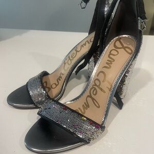 Sam Edelman sequin Ankle-Strap High Heel pumps